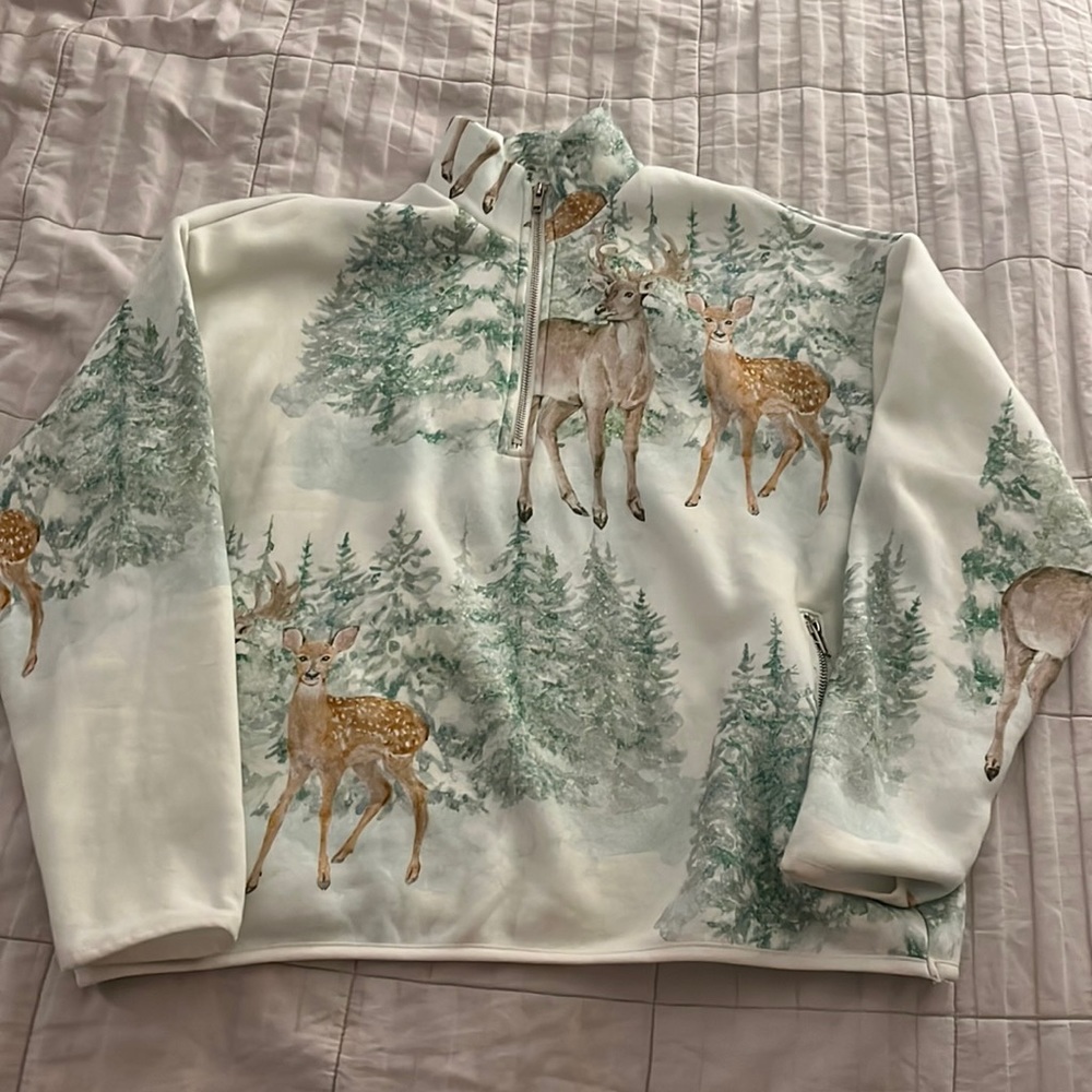 Deer half zip